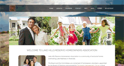 Desktop Screenshot of mylakehillsreserve.com